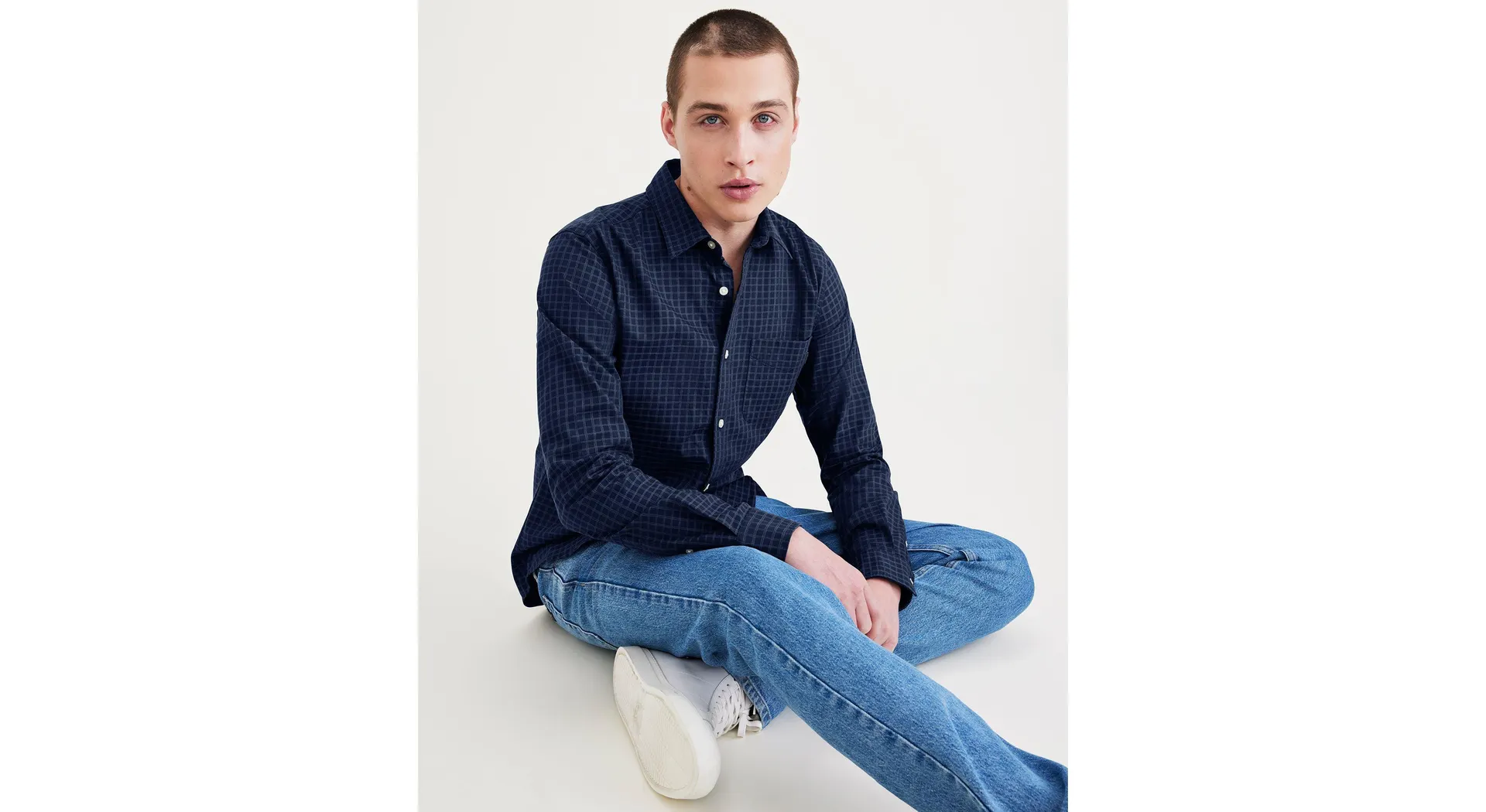 Men's Slim Fit Icon Button Up Shirt