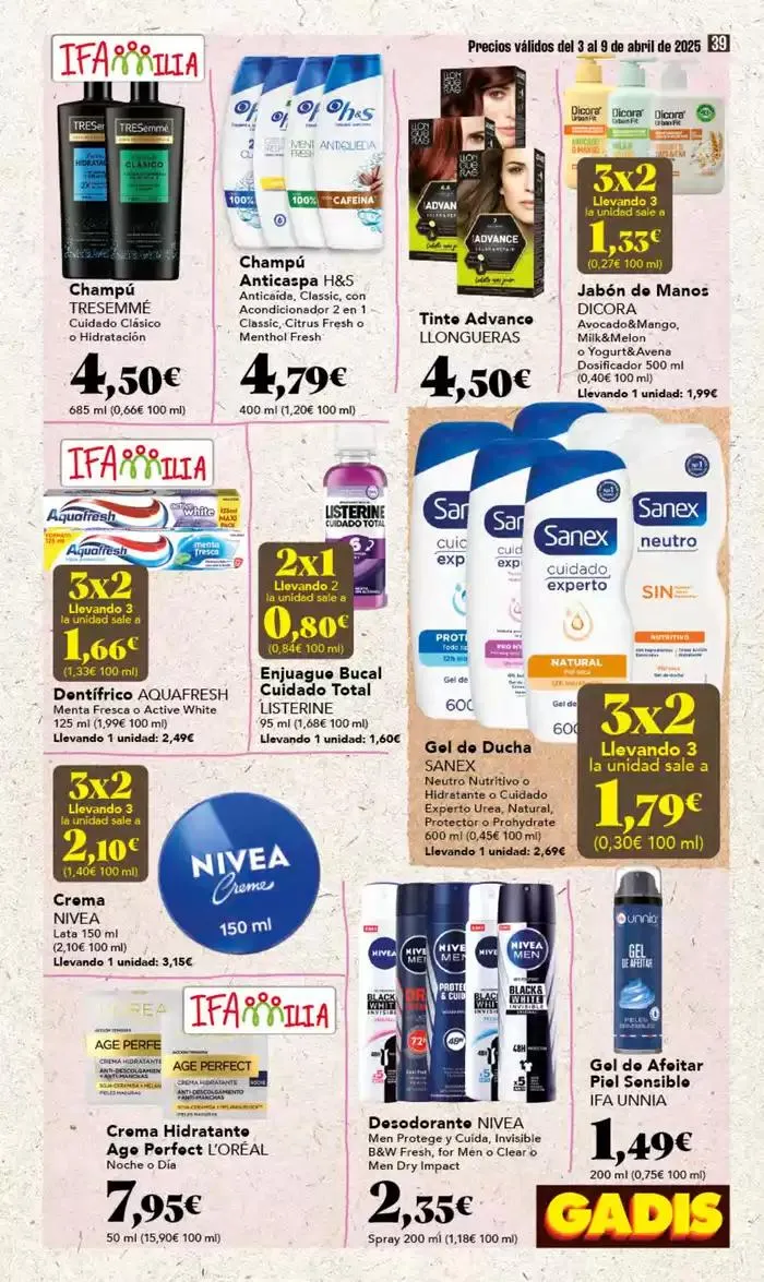 Catálogo de Precios válidos del 3 al 9 de abril 3 de abril al 9 de abril 2025 - Página 39