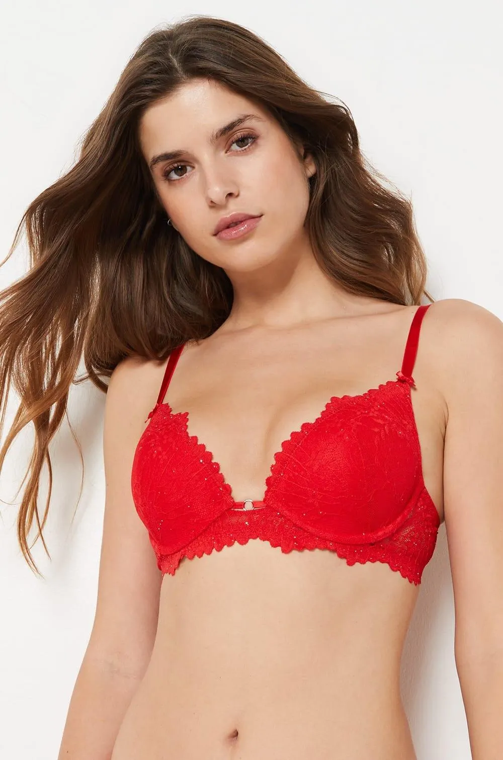 Sujetador nº2: Push up de encaje floral. Copa B-C