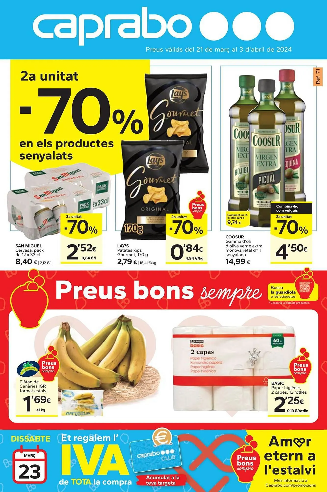 Catálogo de Folleto Caprabo 21 de marzo al 3 de abril 2024 - Página 1