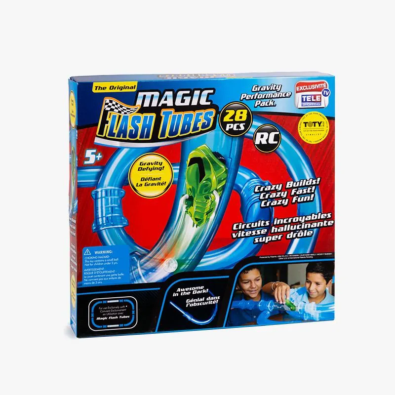 CIRCUITO DE CARRERAS MAGIC FLASH TUBES 28 PIEZAS COCHE INCLUIDO