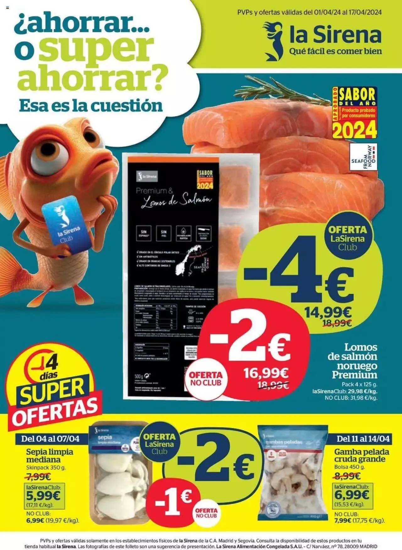 Catálogo de La Sirena folleto 1 de abril al 17 de abril 2024 - Página 1