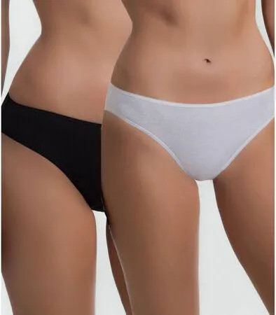 Braga negra-blanca mujer Dim 2 unidades talla-M