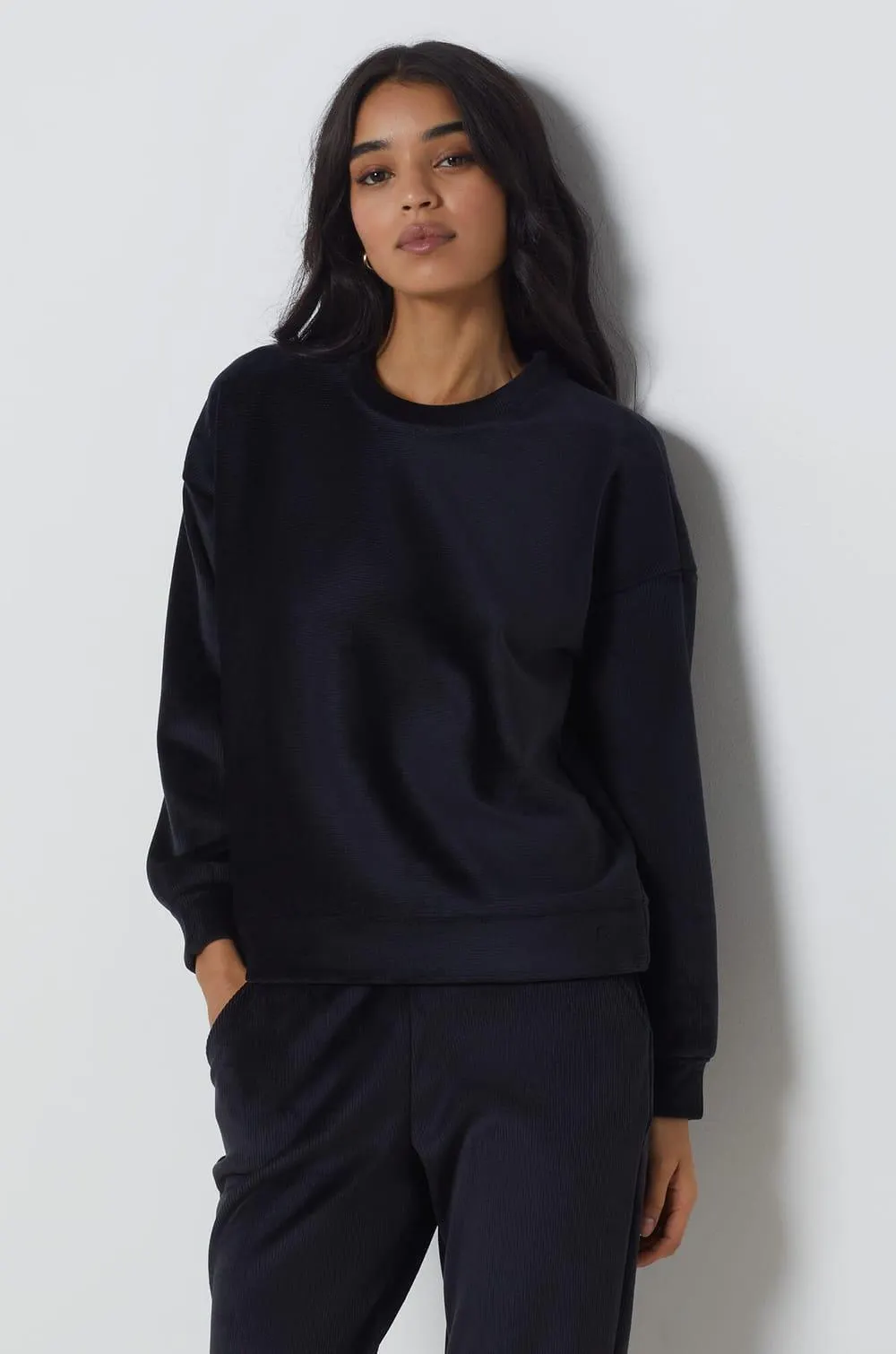 Suéter de terciopelo