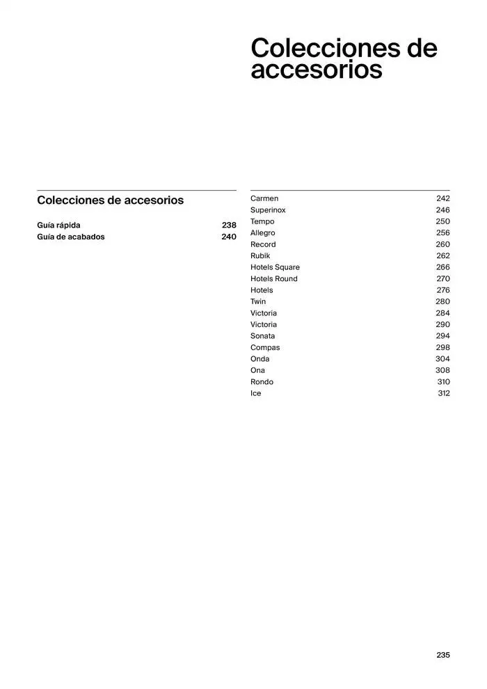 Catálogo de Colecciones de Baño, Muebles y Accesorios 9 de enero al 31 de diciembre 2025 - Página 237