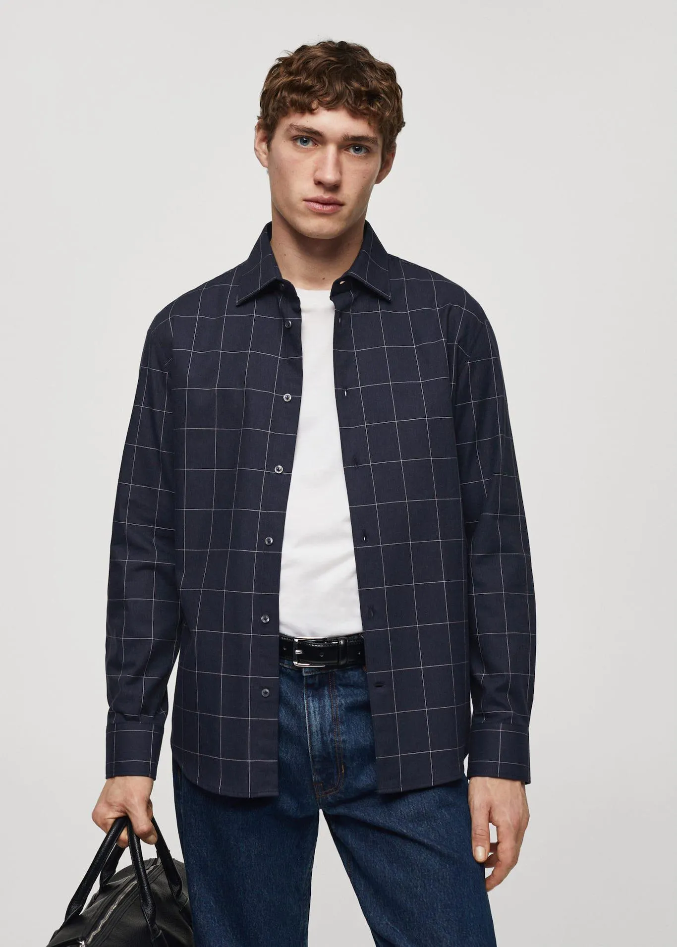 Camisa agoldón franela cuadros