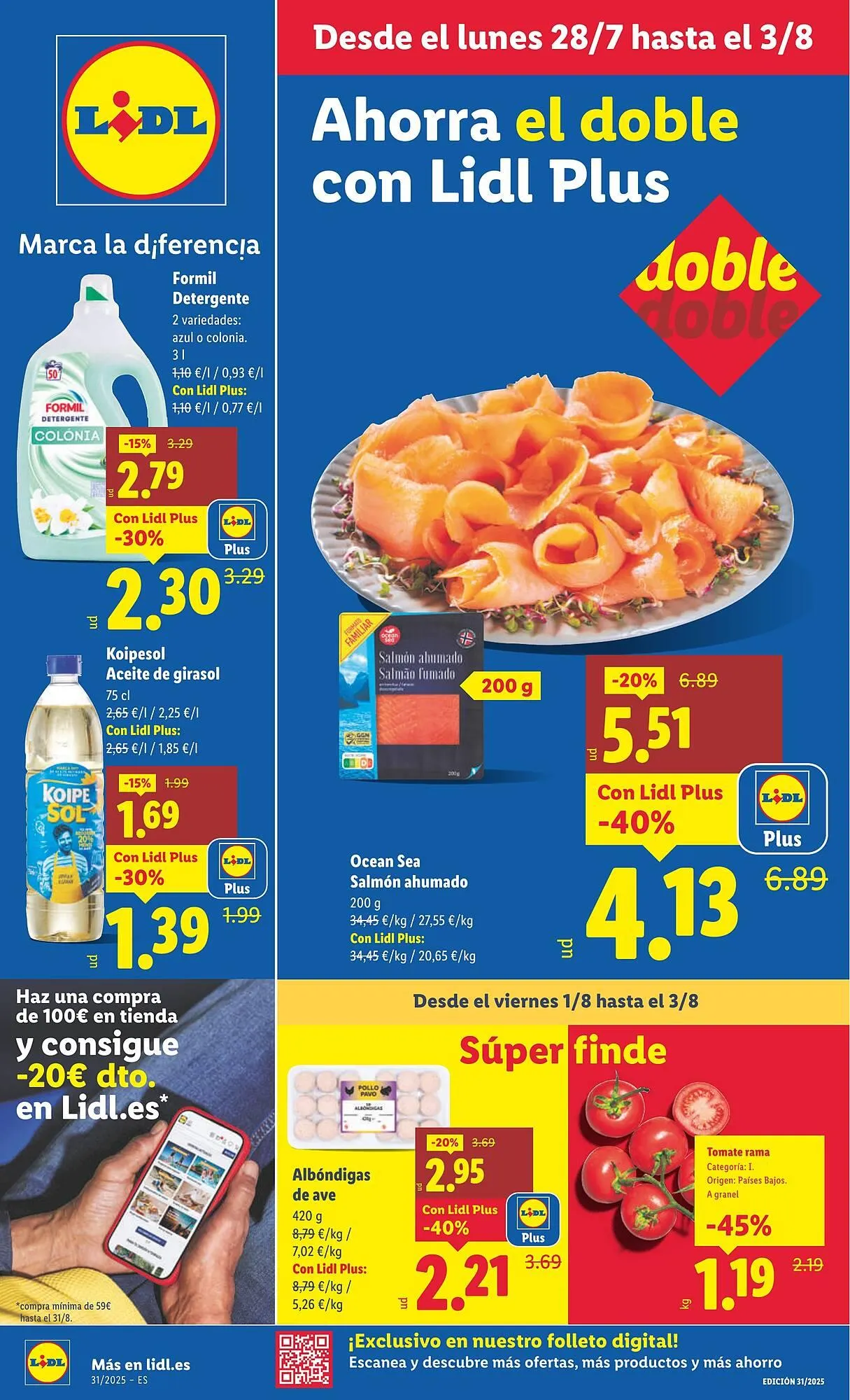 Catálogo de Folleto Lidl 28 de julio al 3 de agosto 2025 - Página 1