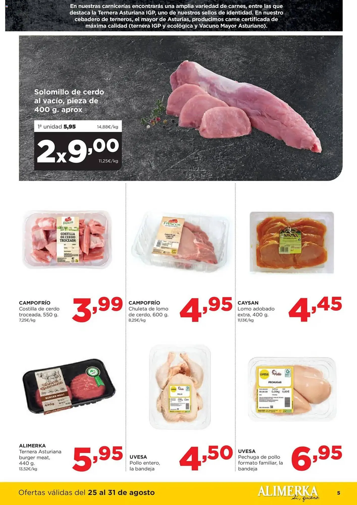Catálogo de Folleto Alimerka 25 de agosto al 31 de agosto 2025 - Página 5
