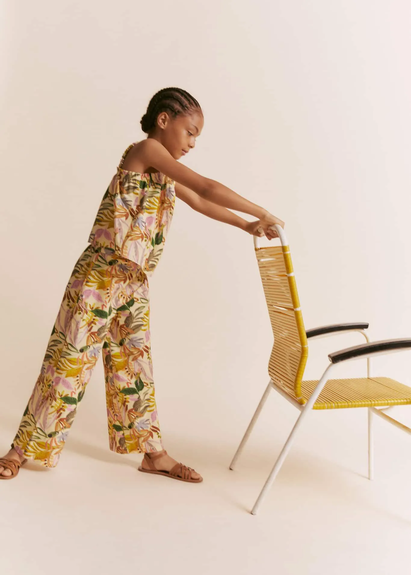 Pantalón algodón estampado