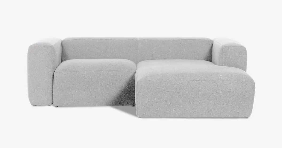 Blok 2-seater sofa with right-hand chase longue custom upholstery - category A