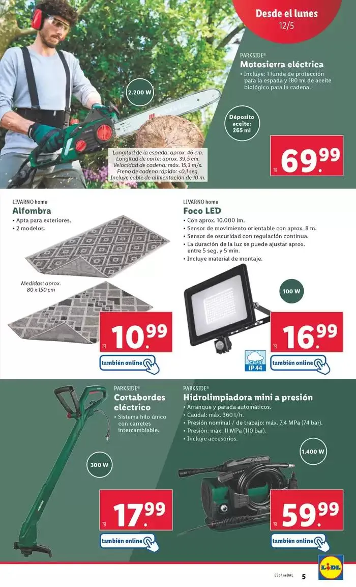 Catálogo de  ¡Bazar Lidl! Ofertas válidas del 12/05 al 18/05 12 de mayo al 18 de mayo 2025 - Página 9