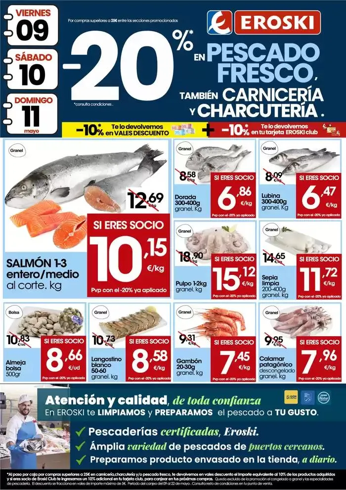 Catálogo de -20% en carnicería, charcutería y pescado fresco 8 de mayo al 11 de mayo 2025 - Página 3