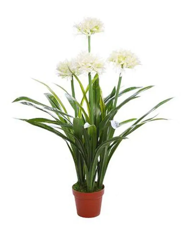 PLANTA ALLIUM ARTIFICIAL EN MACETA 80CM