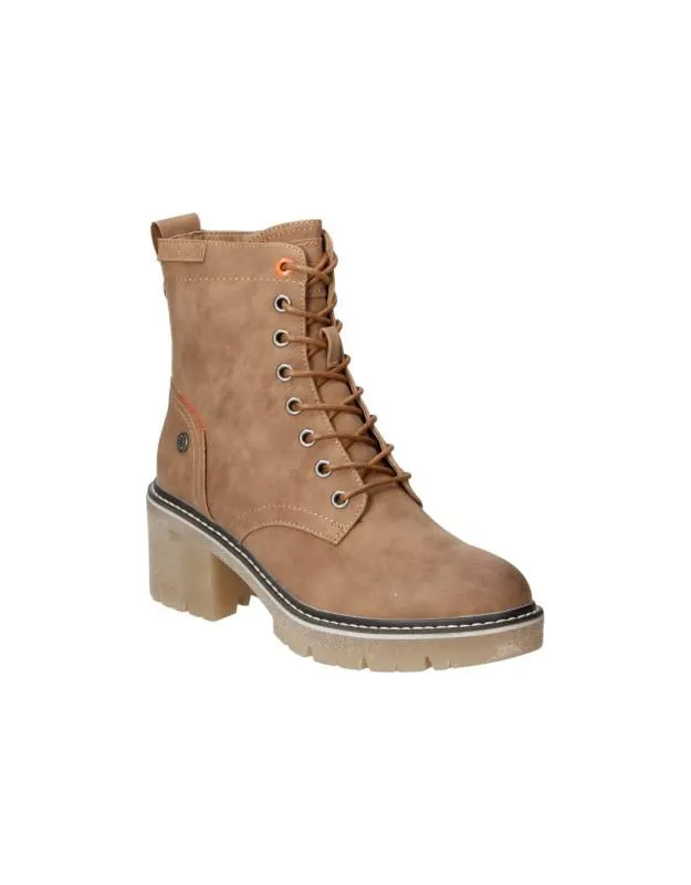 Botines para mujer plataforma REFRESH 171223 en camel