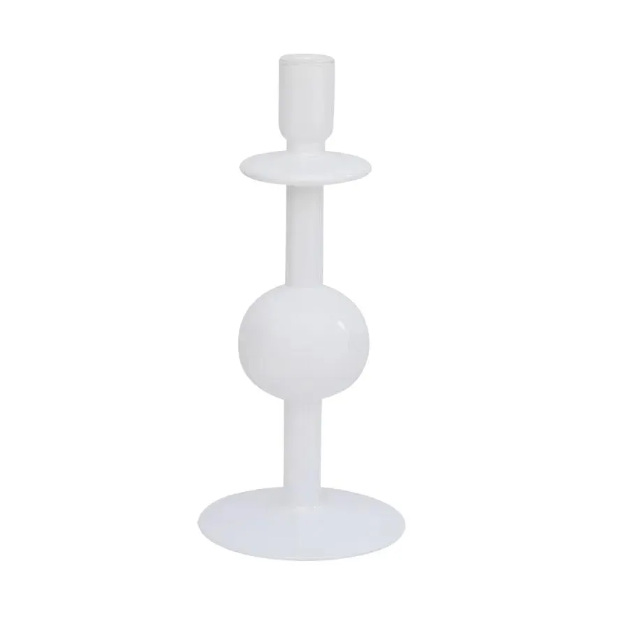 Bulb candle sticks 30 cm White