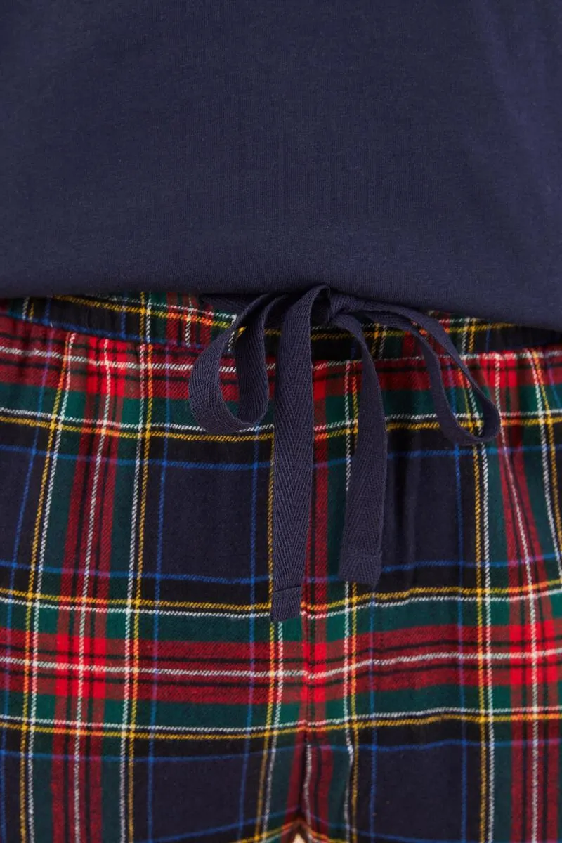 Pijama hombre 100% algodón cuadros