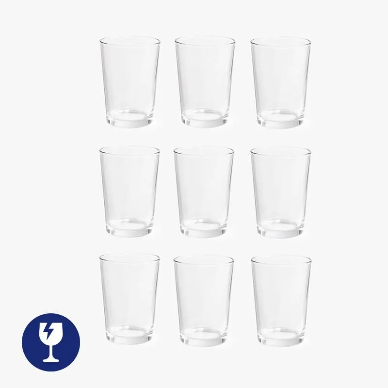 SET 9 VASOS SIDRA 50 CL