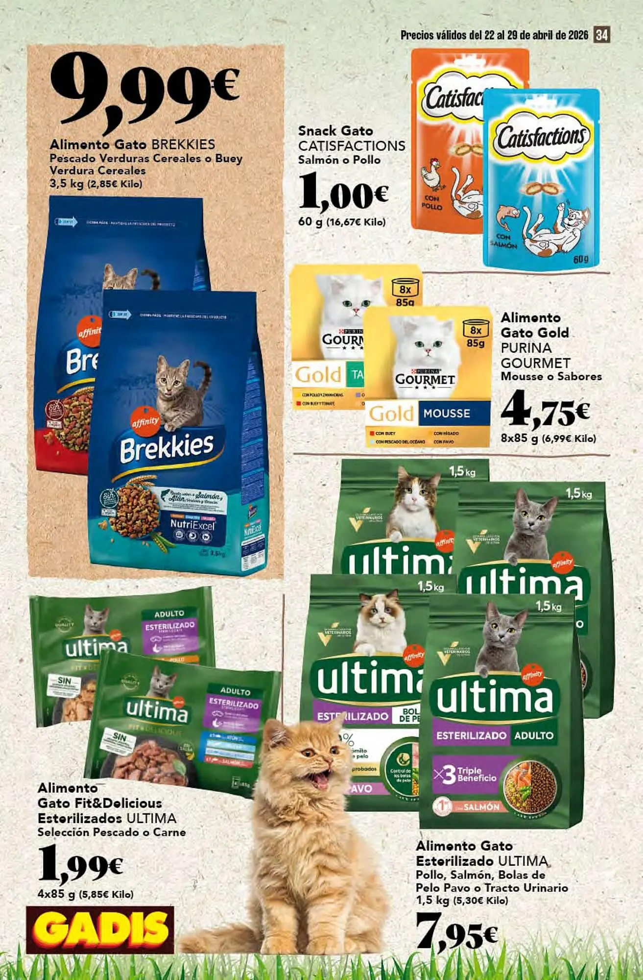 Catálogo de Folleto Gadis 22 de abril al 29 de abril 2026 - Página 34