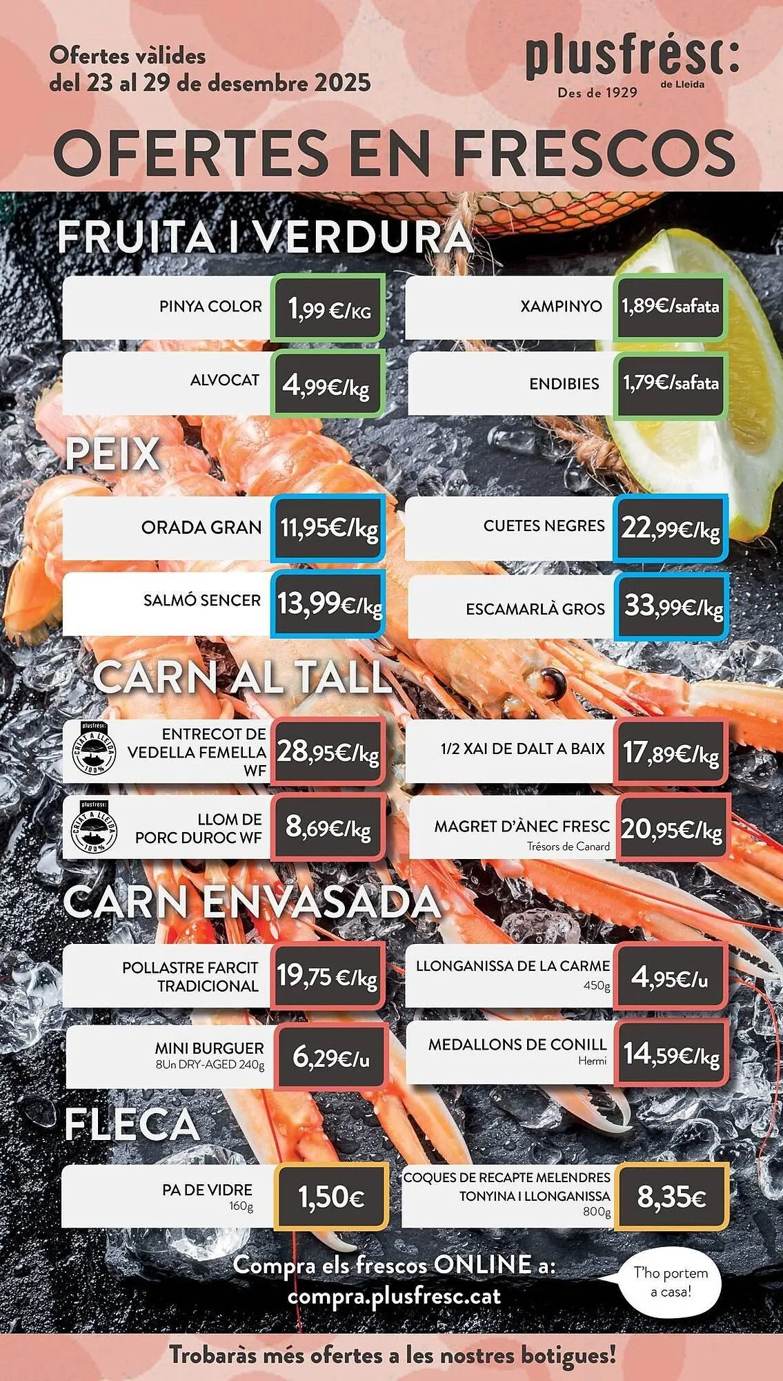 Catálogo de Folleto Plusfresc 23 de diciembre al 29 de diciembre 2025 - Página 1