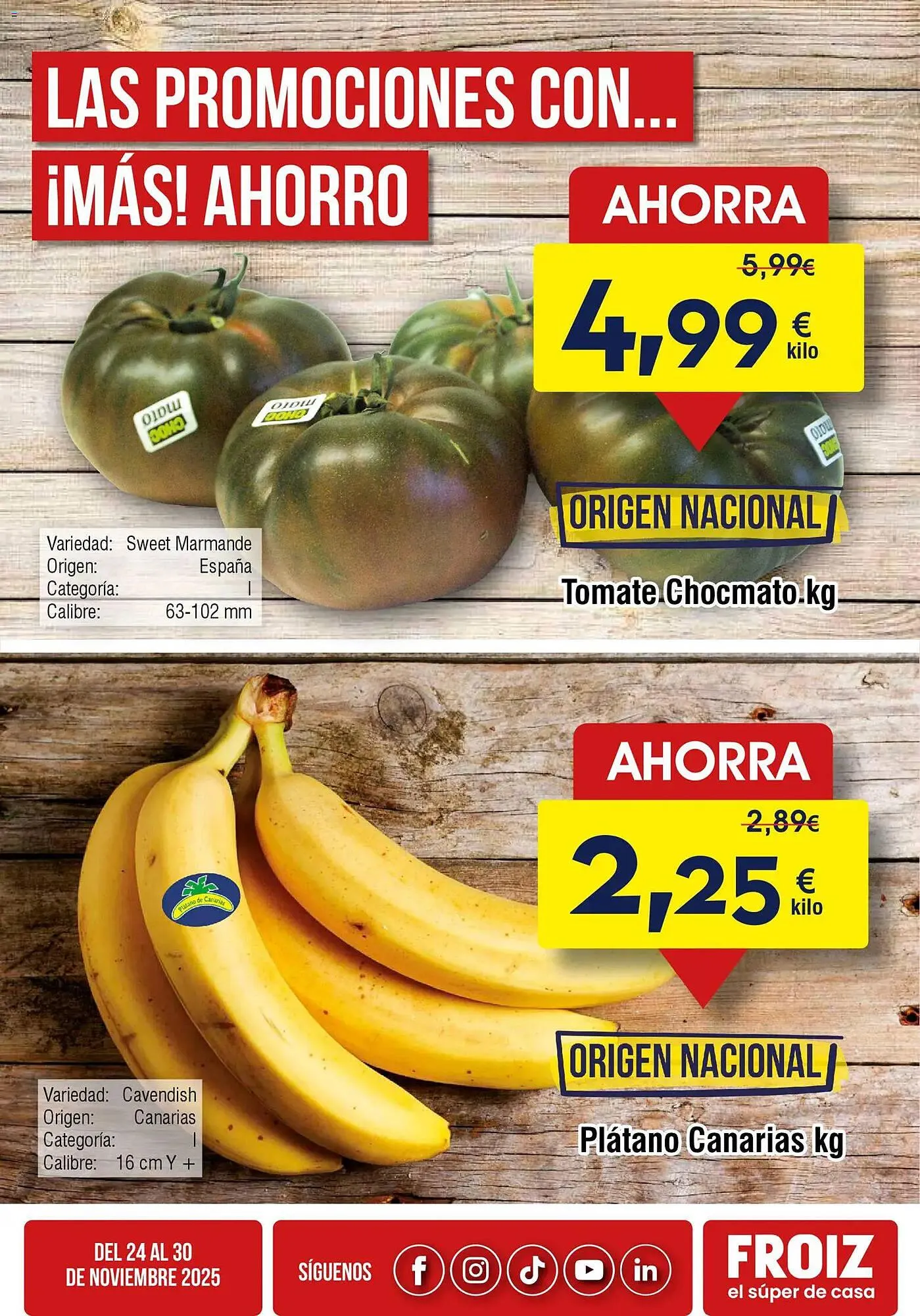 Catálogo de Folleto FROIZ 24 de noviembre al 30 de noviembre 2025 - Página 1