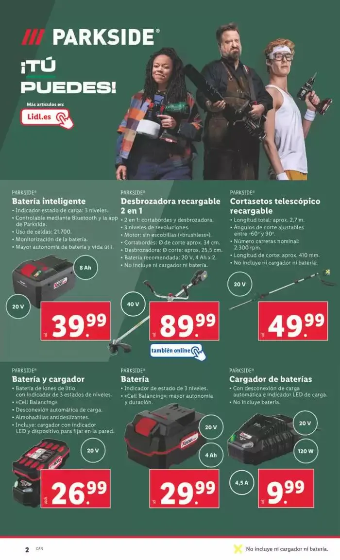 Catálogo de ¡Bazar Lidl! Ofertas válidas del 24/03 al 30/03 24 de marzo al 30 de marzo 2025 - Página 2