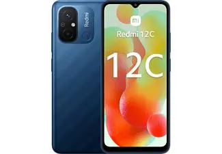 Móvil - Xiaomi Redmi 12C, Azul, 128 GB, 4 GB RAM, 6.71" HD+ Dot Drop display, MediaTek Helio G85, 5000 mAh, Android