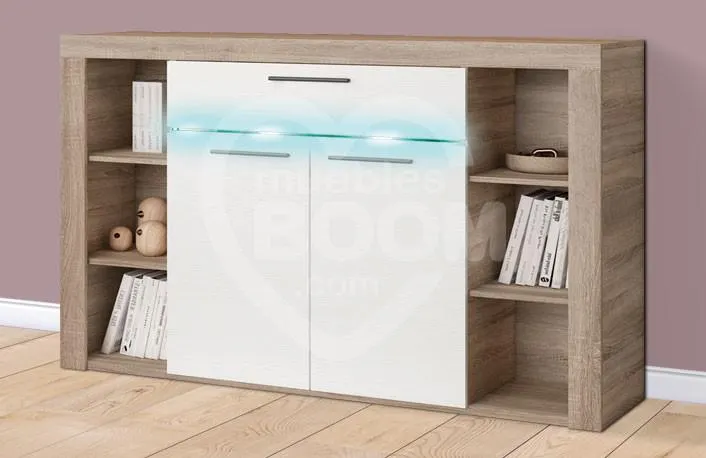 Aparadores 2 puertas, 1 cajón y luces LED 284.065