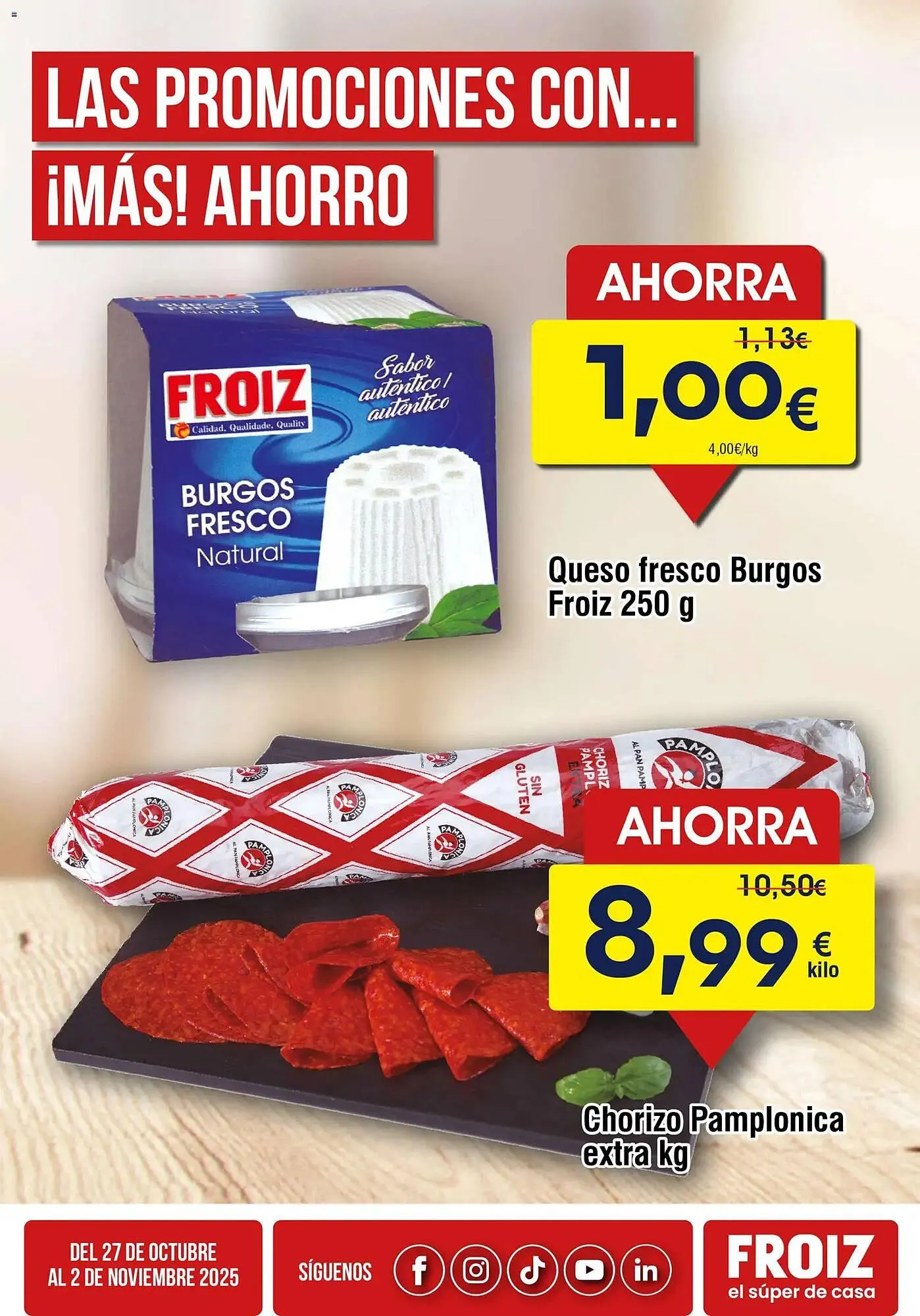Catálogo de Folleto FROIZ 27 de octubre al 2 de noviembre 2025 - Página 3