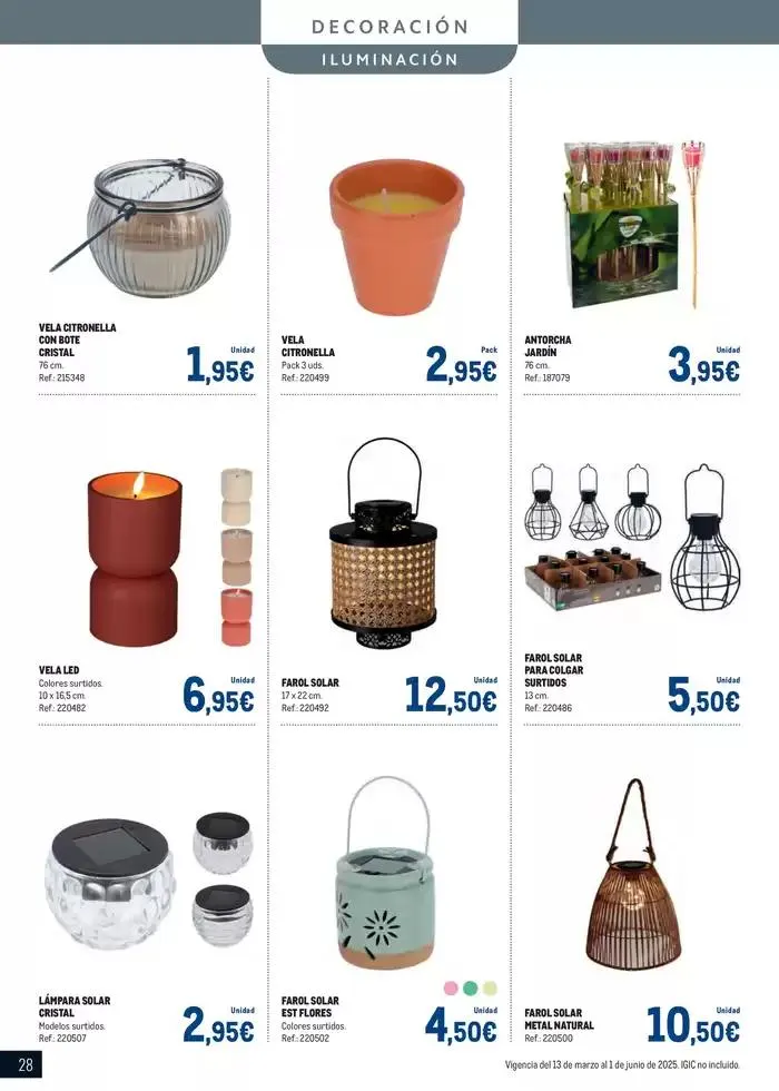 Catálogo de Especial Terrazas Canarias 13 de marzo al 1 de junio 2025 - Página 28