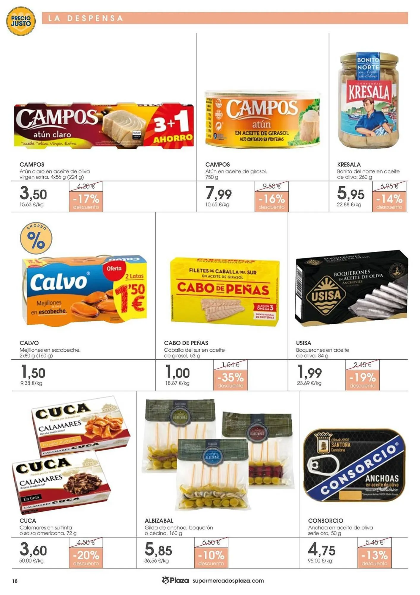 Catálogo de Folleto Supermercados Plaza 11 de julio al 30 de julio 2025 - Página 18