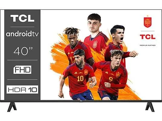TV LED 40" - TCL Serie S54, Full HD con HDR, Android TV, Micro Dimming, Plataformas Streaming, Dolby Audio, Negro