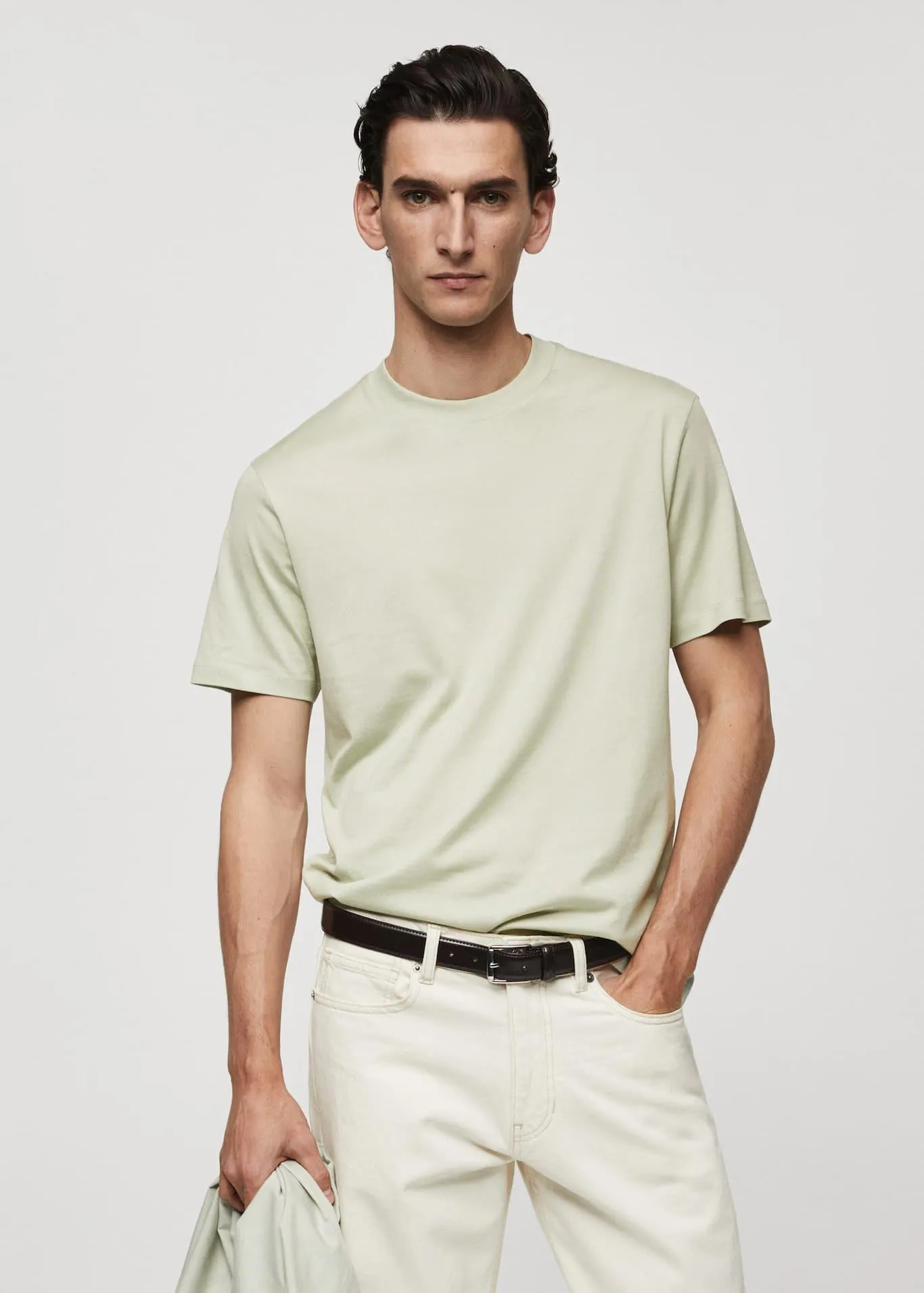 Camiseta slim fit mercerizada