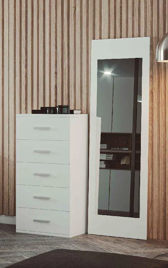 Sinfonier 5 cajones mod. New Sevilla (Marco espejo de pie opcional)