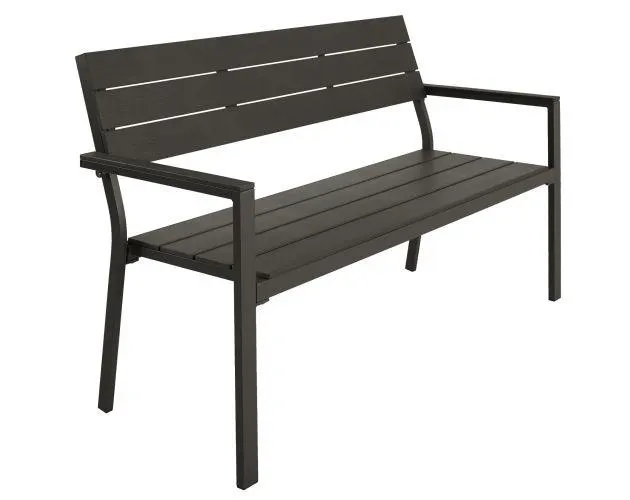 Banco de jardín line con estructura de aluminio 128x59x88cm