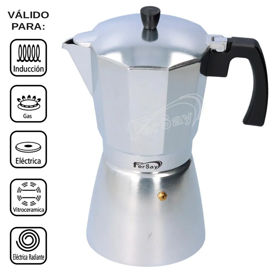 Cafetera italiana de inducción 12 tazas