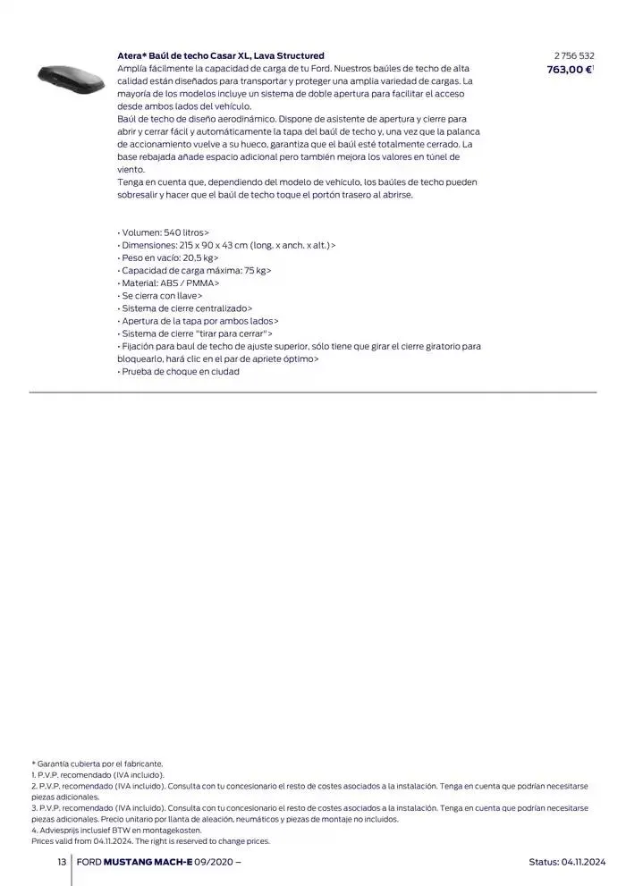 Catálogo de Ford de accesorios Ford Mustang Mach-E 13 de noviembre al 13 de noviembre 2025 - Página 13