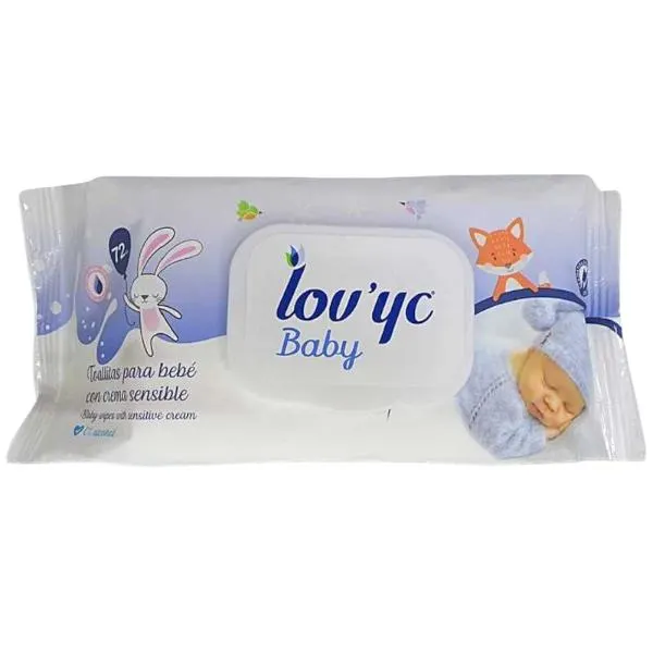 TOALLITAS PIEL SENSIBLE 72UD