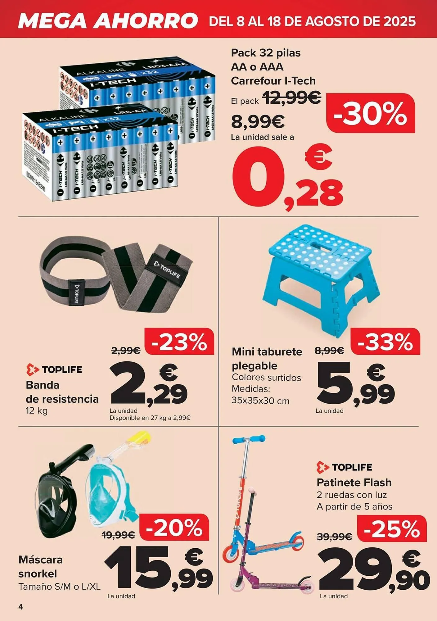 Catálogo de Folleto Carrefour 8 de agosto al 18 de agosto 2025 - Página 4
