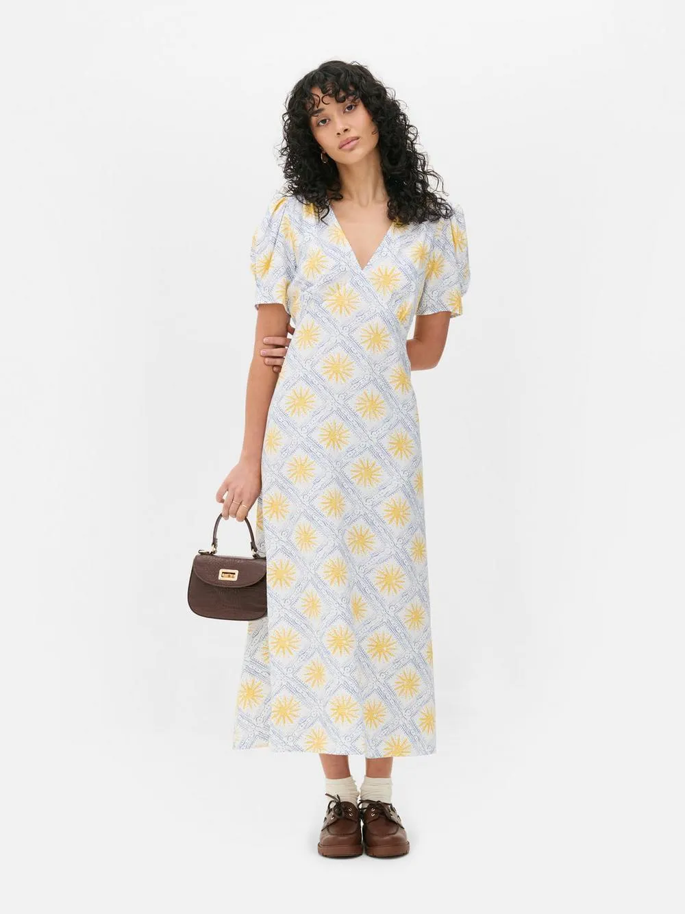 Vestido midi estilo vintage