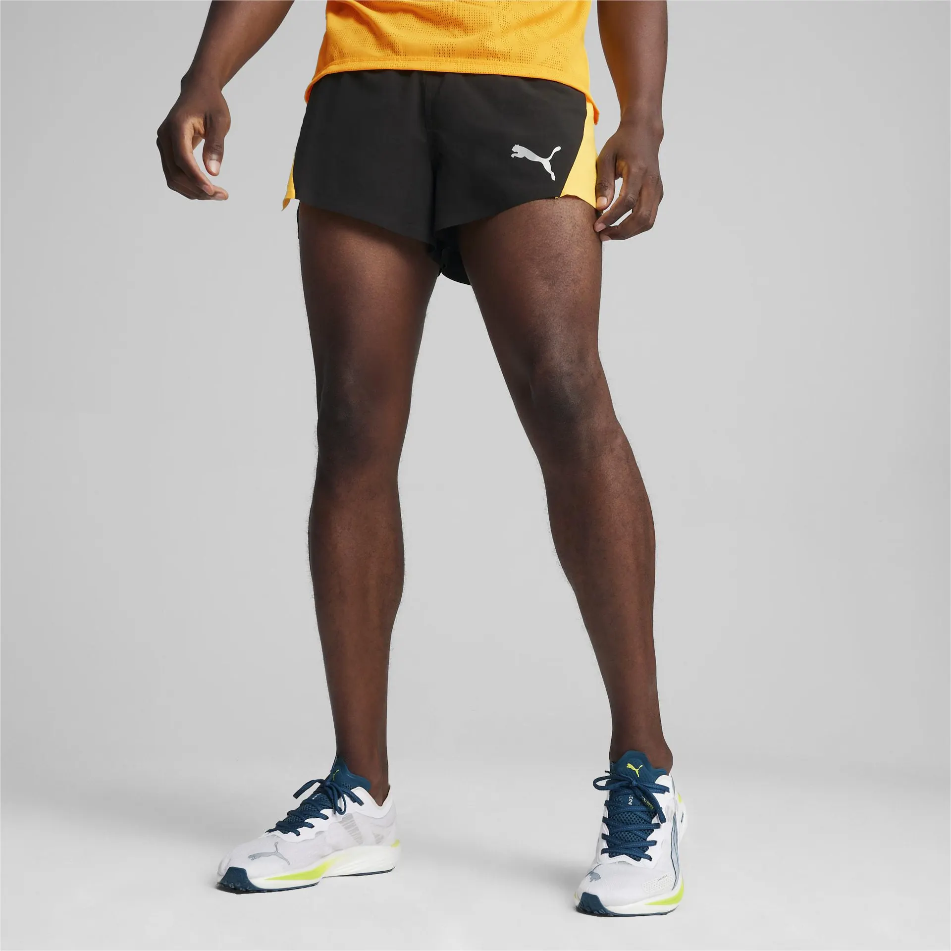 SHORTS DE RUNNING DE ALTO RENDIMIENTO CON RAJA DE 7,6 CM PARA HOMBRE RUN VELOCITY