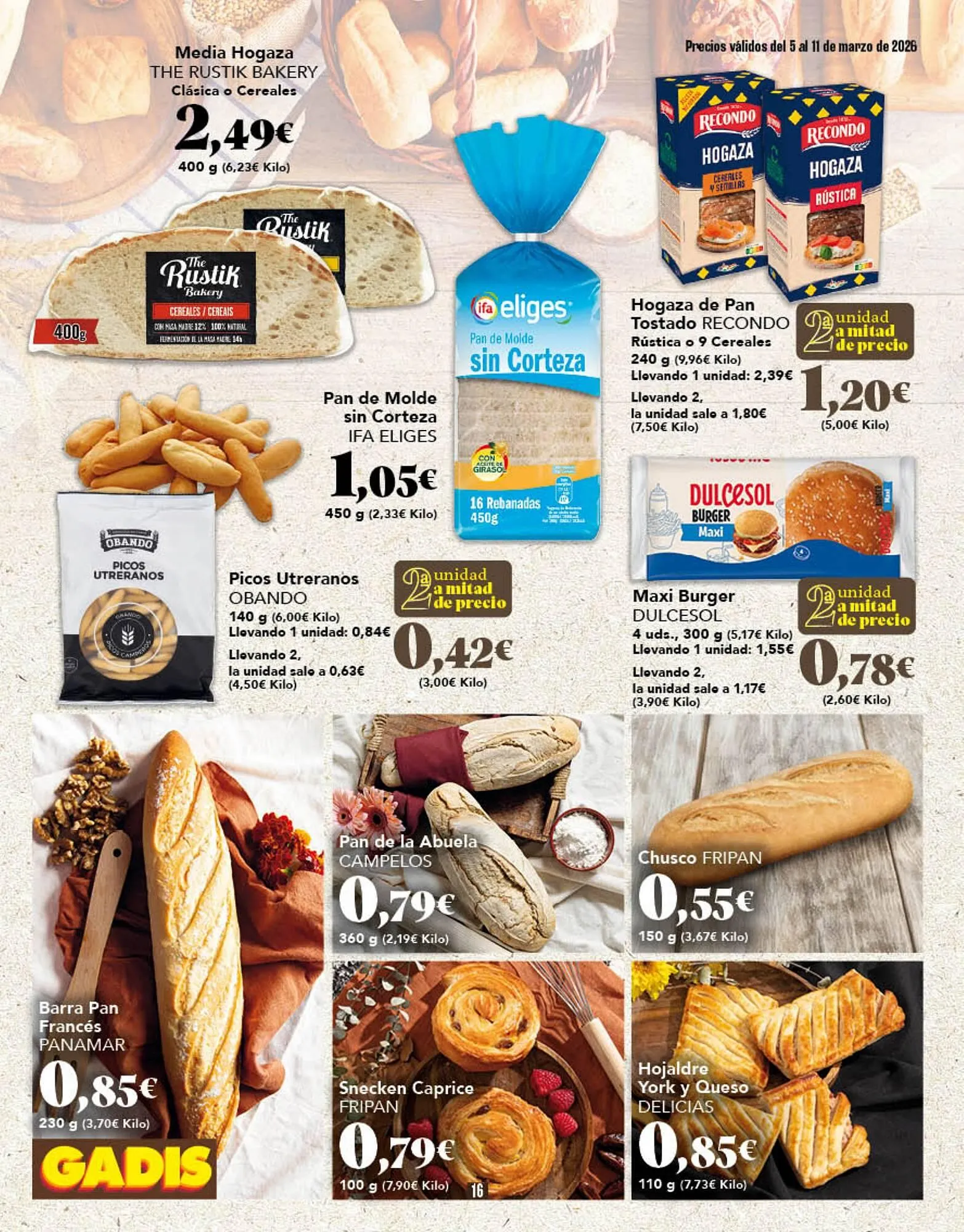 Catálogo de Folleto Gadis 5 de marzo al 11 de marzo 2026 - Página 16