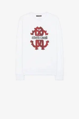 Sudadera de algodón con estampado Monograma RC