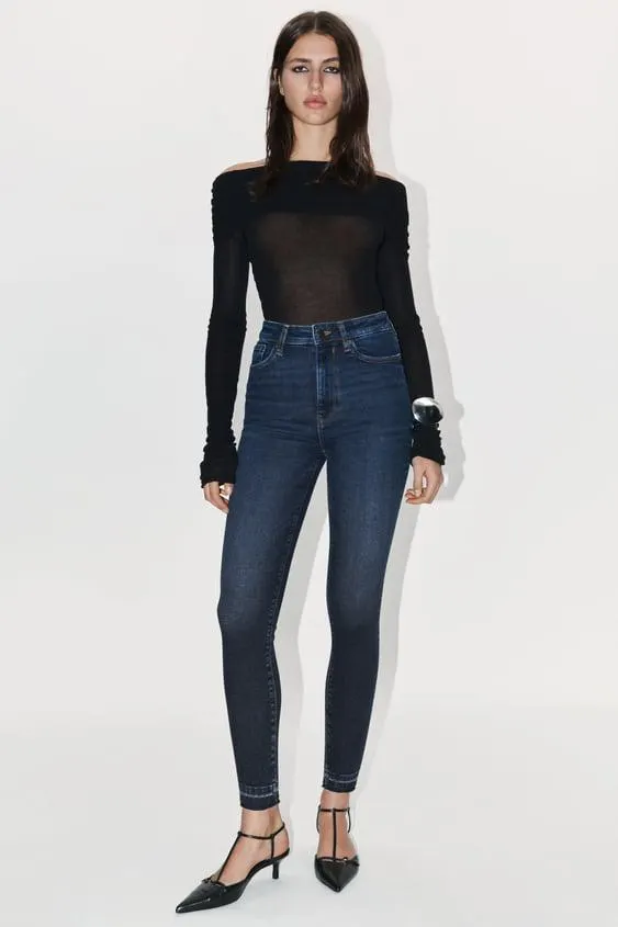 JEANS ZW 80´S SKINNY TIRO ALTO