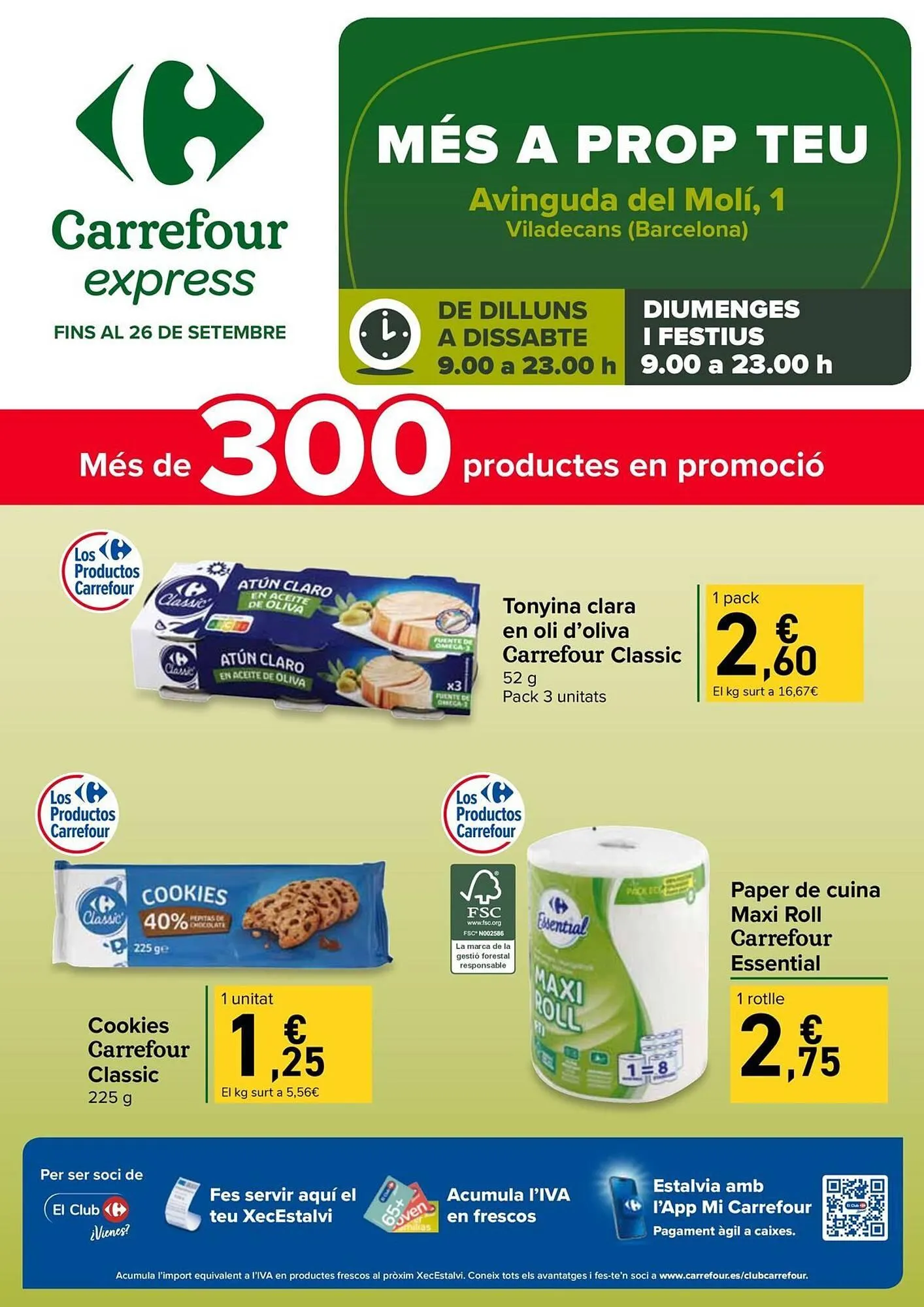 Catálogo de Folleto Carrefour Express 5 de septiembre al 26 de septiembre 2025 - Página 1