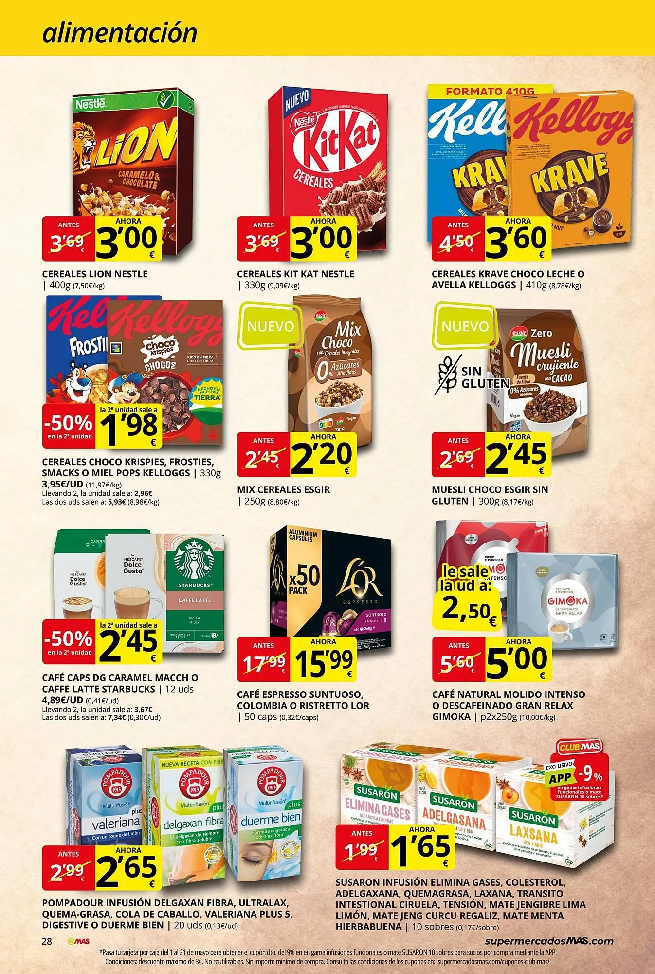 Catálogo de Folleto Supermercados MAS 30 de abril al 28 de mayo 2026 - Página 28