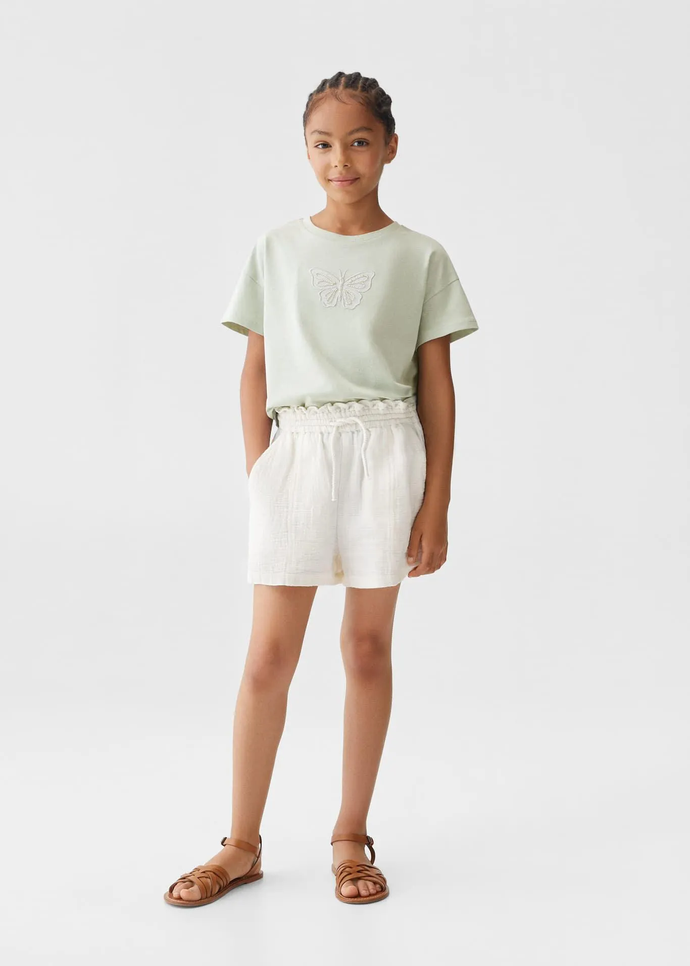 Camiseta mariposa relieve