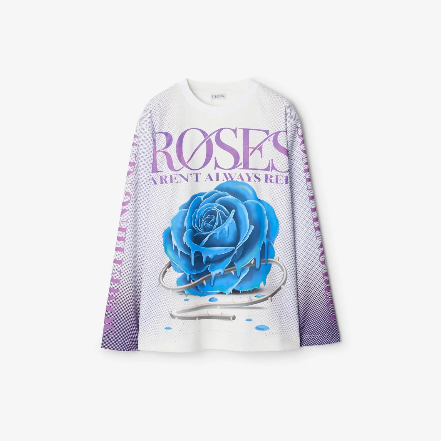 Sudadera con estampado de rosa
