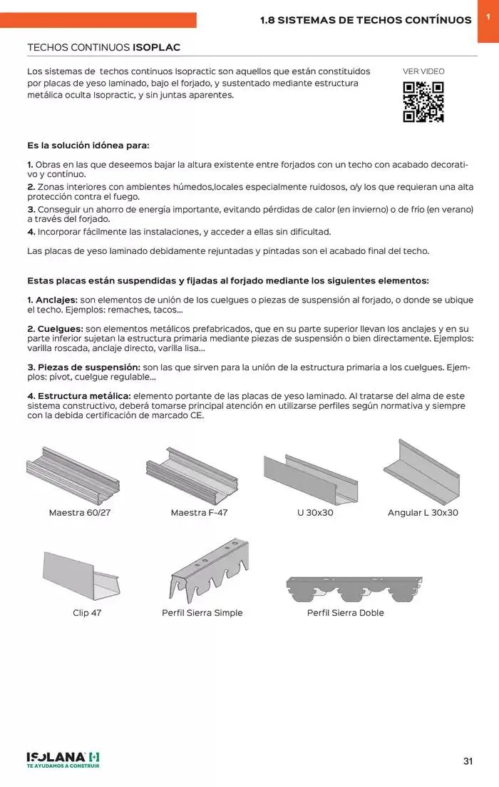 Catálogo de PLACA DE YESO LAMINADO – TARIFA ISOLANA 31 de marzo al 31 de marzo 2025 - Página 26
