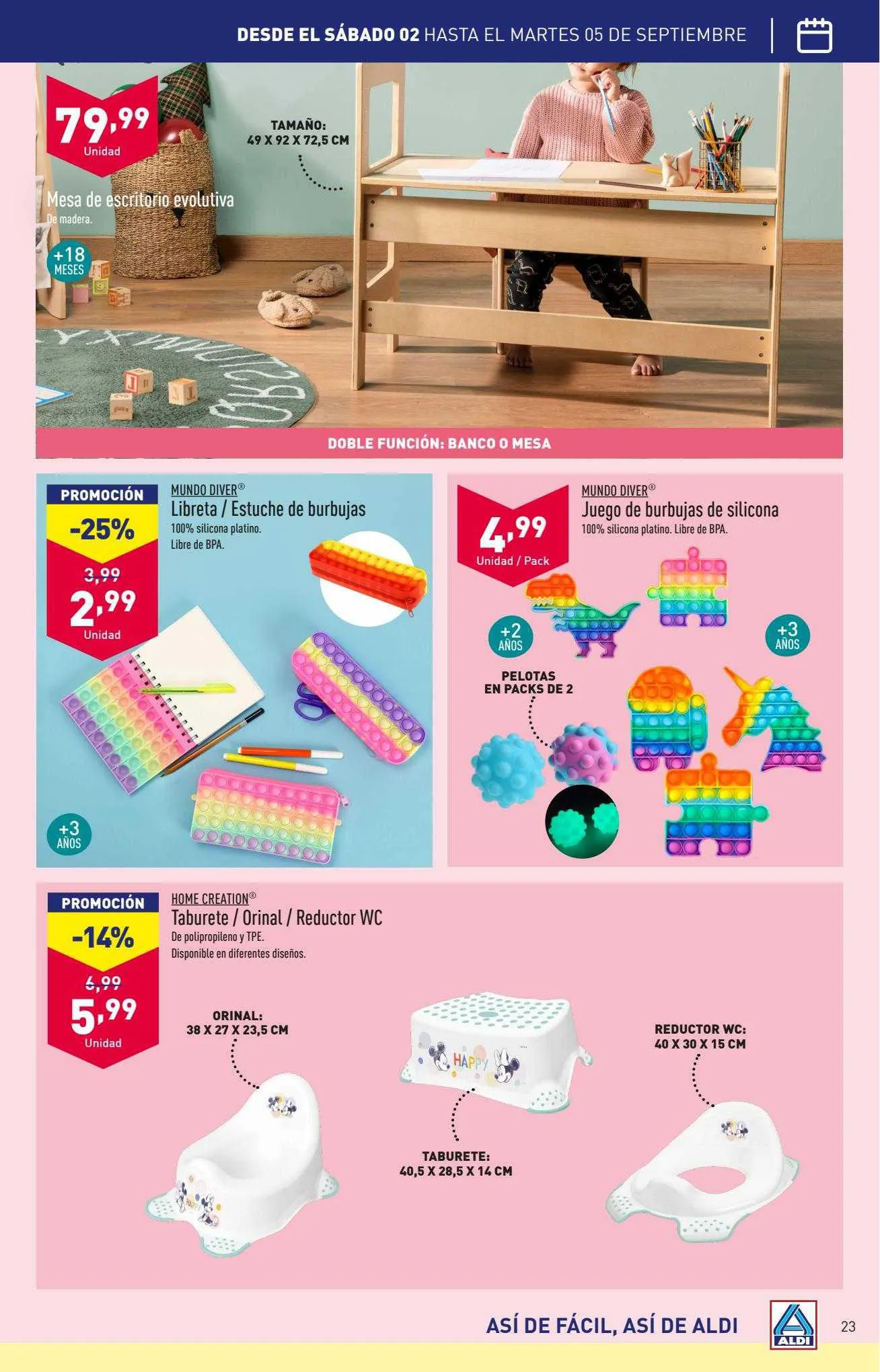 Catálogo de ALDI Folleto 28 de agosto al 3 de septiembre 2023 - Página 23