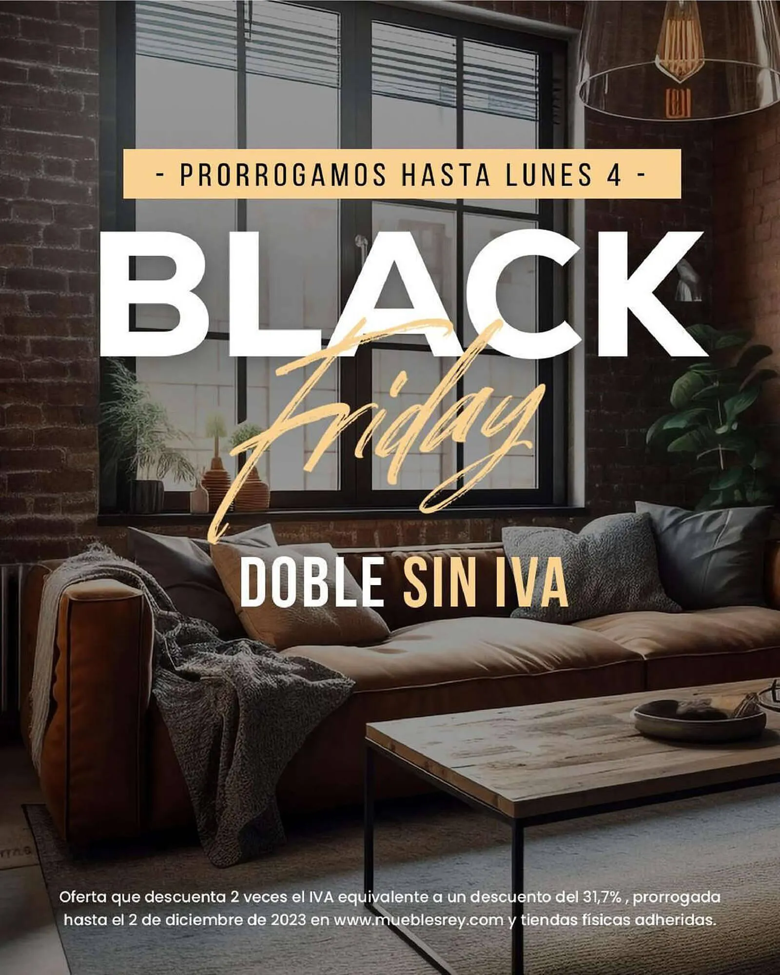 Catálogo de Folleto Muebles Rey 28 de noviembre al 2 de diciembre 2023 - Página 1